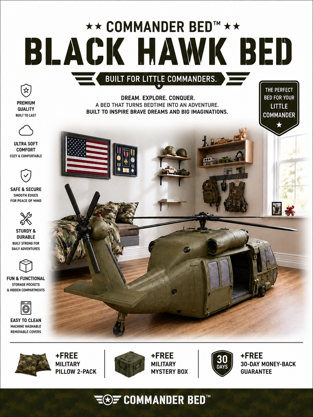 Commander Bed™ – Forest Rescue Helicopter