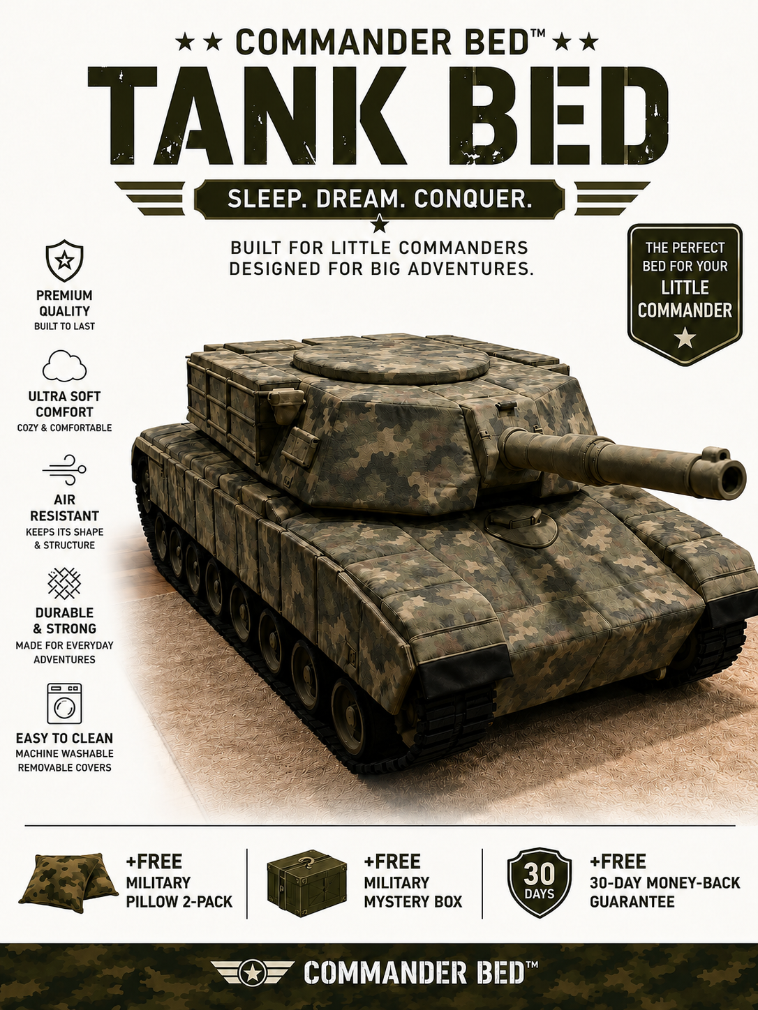 Commander Bed™ – Woodland Adventure Tank