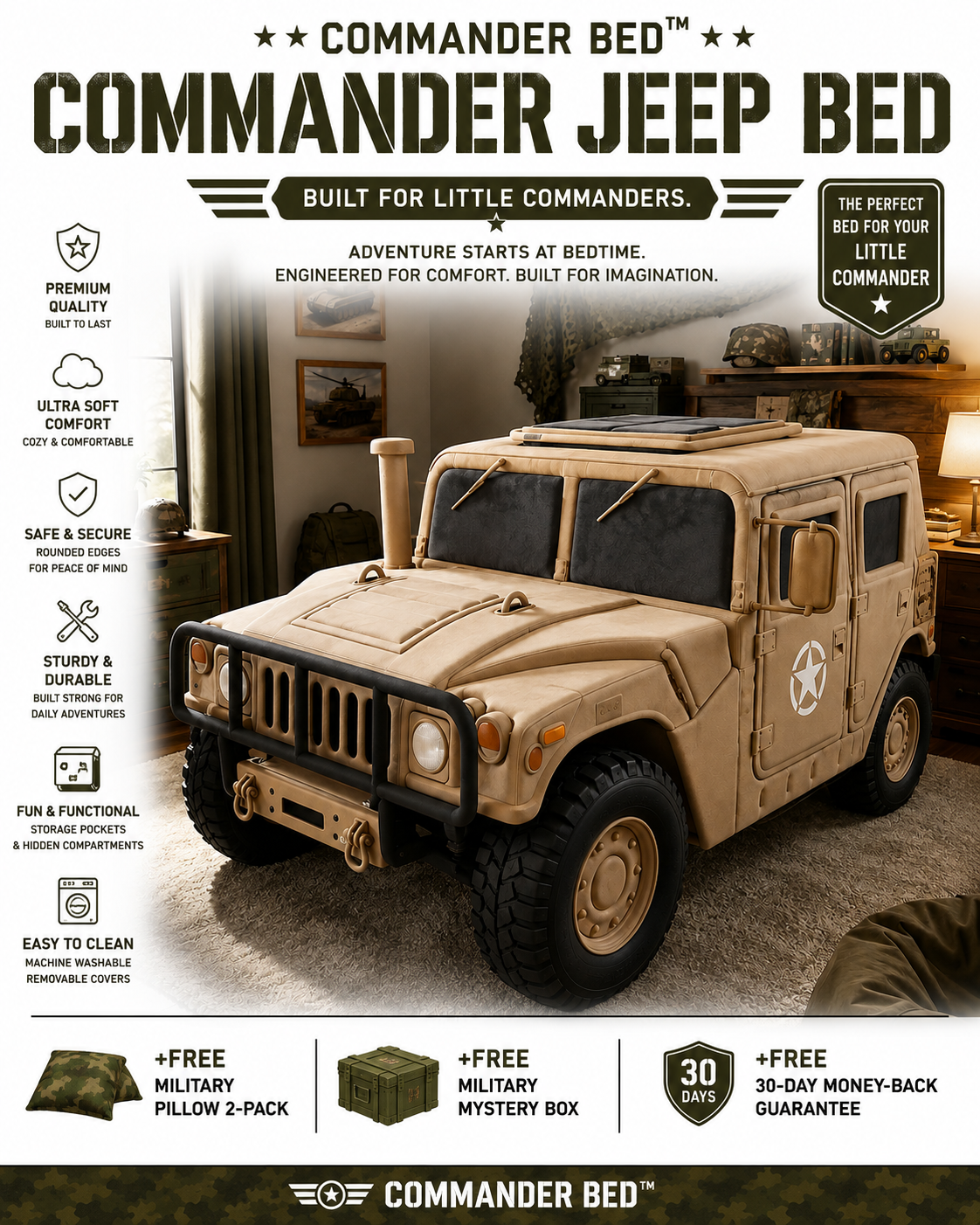 Commander Bed™ – Desert Explorer 4×4