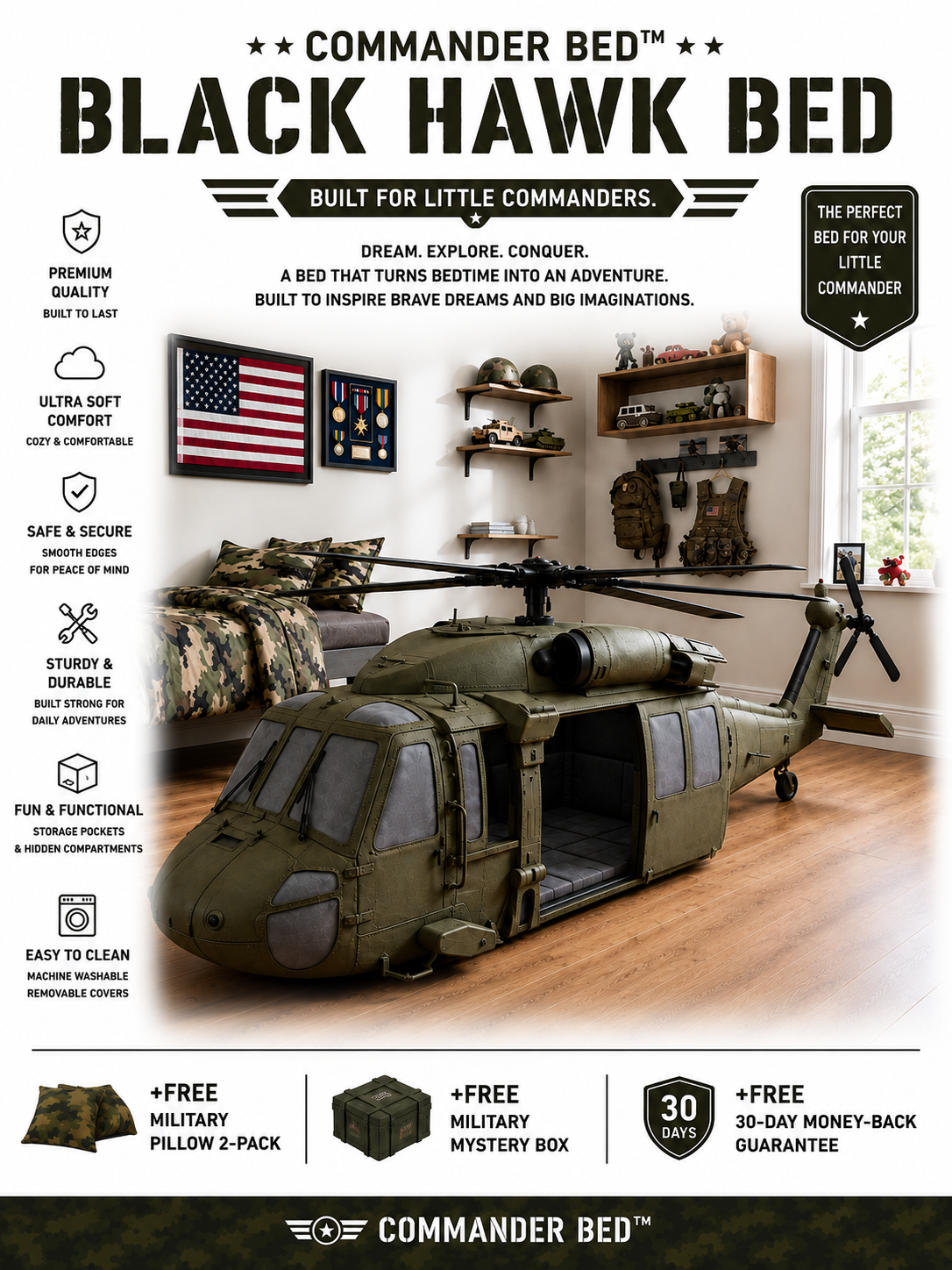Commander Bed™ – Forest Rescue Helicopter