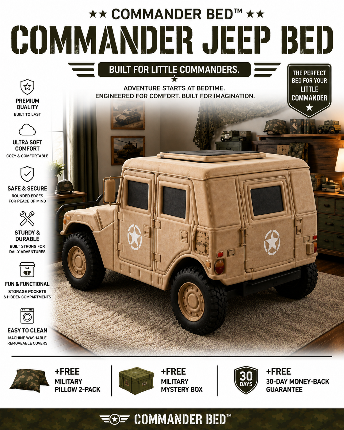 Commander Bed™ – Desert Explorer 4×4