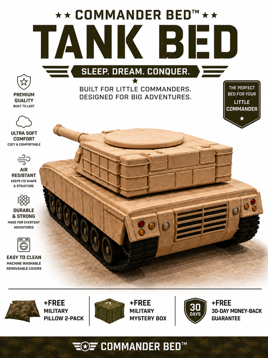 Commander Bed™ – Desert Adventure Tank