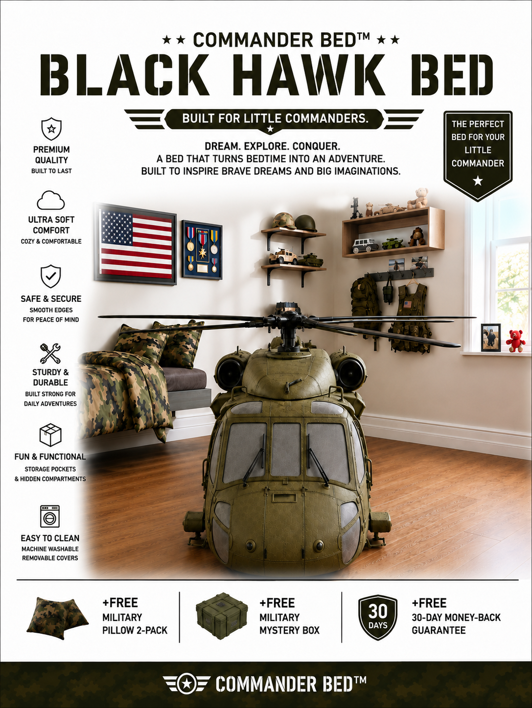 Commander Bed™ – Forest Rescue Helicopter