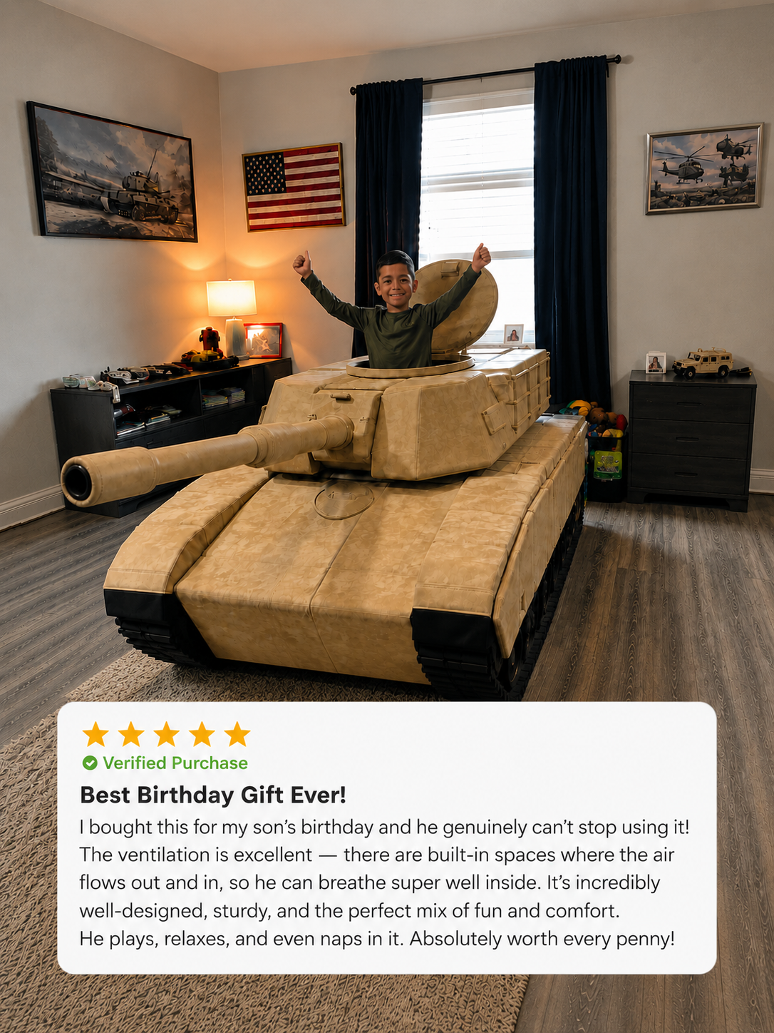 Commander Bed™ – Woodland Adventure Tank